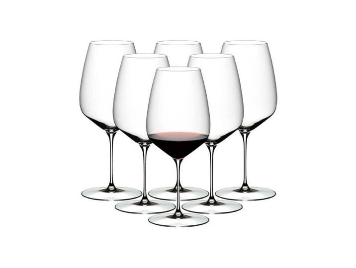RIEDEL THE WINE GLASS COMPANY Rotweinglas Veloce Cabernet / Merlot Weingläser 829 ml 6er Set, 6-tlg., Glas