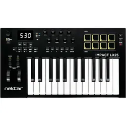 Nektar Keyboard Controller Impact LX25 MK3 (Keyboard), MIDI Controller, Schwarz