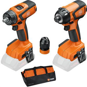 Fein Combo-Kit 99100000835, 18V Akku, inkl. ASCD 18-200 W4, ASCM 18 QSW, Tasche