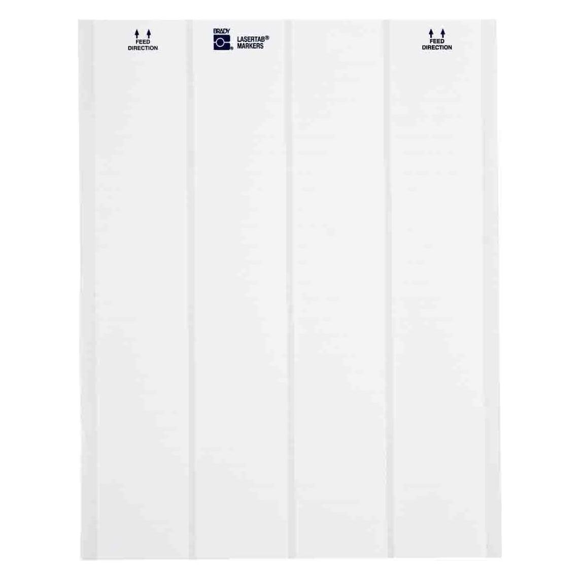 Brady LAT-58-361-1, selbstlaminierendes Polyester, Weiss/Transparent, 25.40 x 24.40(66.68) mm, perm (LAT-58-361-1)