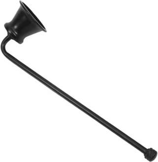 Inspire Picks Vintage Metal Candle Snuffer Bell Shaped Wick Extinguisher With 18cm Handle black