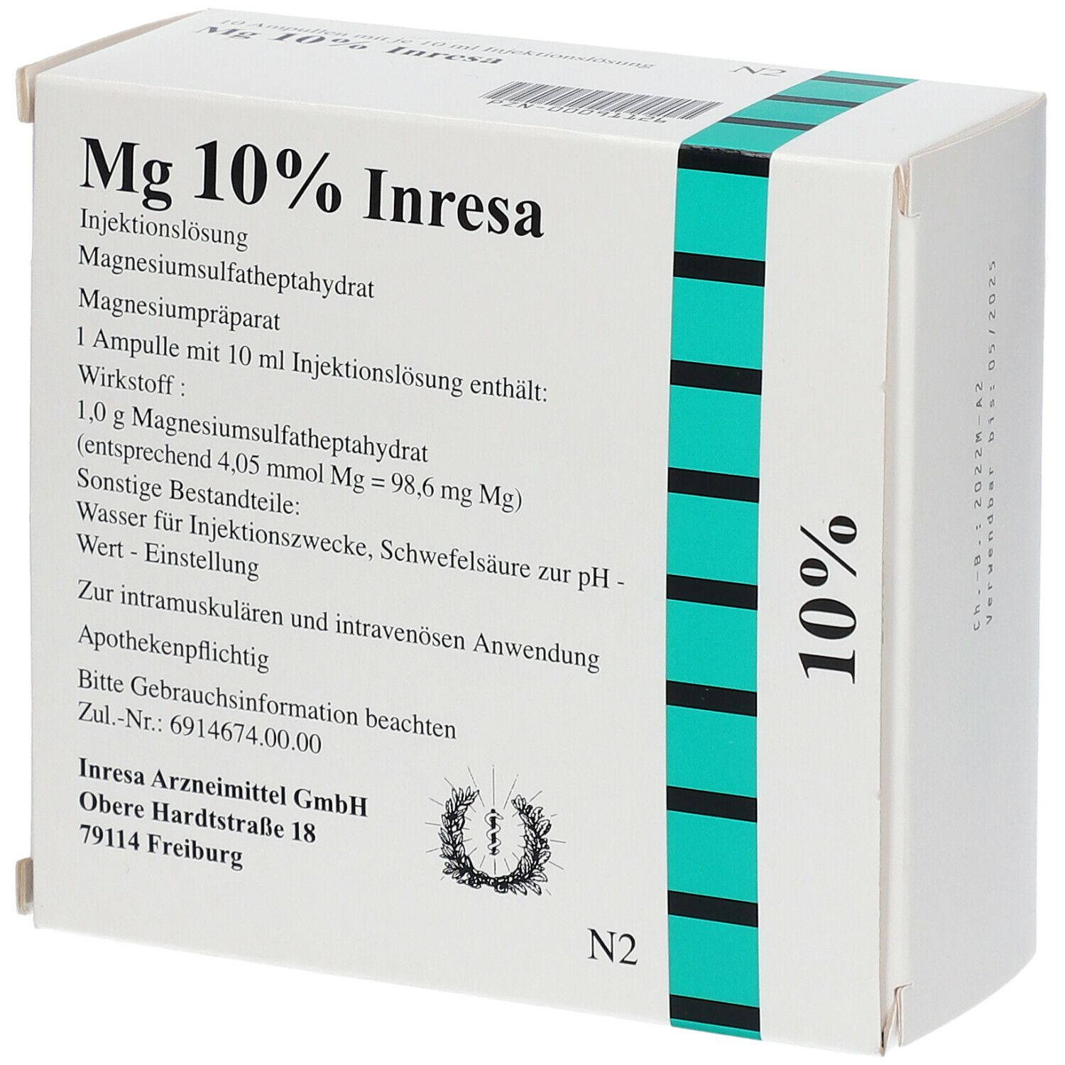 MG 10% Inresa Injektionslösung 10x10 ml