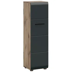 Midischrank Ice Schwarz/Eiche dunkel