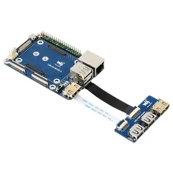 Waveshare Mini Base Board für Raspberry Pi 4B: Erweiterung mit USB, HDMI und Gigabit Ethernet