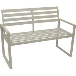 Bank 2-sitzer ATLANTA, Aluminium weiss