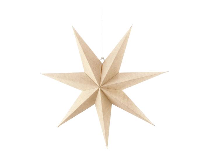 Scandi Living Étoile de l avent nature Bare 80 cm'
