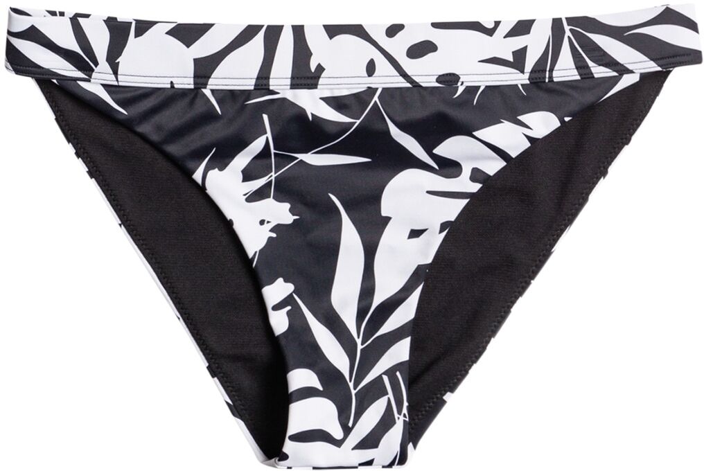 Bikini-Hose ROXY "Roxy Love The Surfrider", Damen, Gr. L, US-Grössen, schwarz-weiss (anthrazit surf trippin bico s), 74% Nylon, 26% Elasthan, Badehosen Bikini-Hose anthrazit surf trippin bico s L, US-Grössen