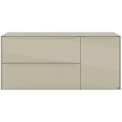 set one by Musterring TV-Lowboard Reno Glas Beige Kaschmir