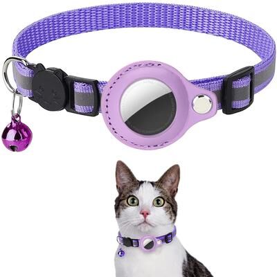 Uplifted Finds Reflective AirTag Security Collar purple