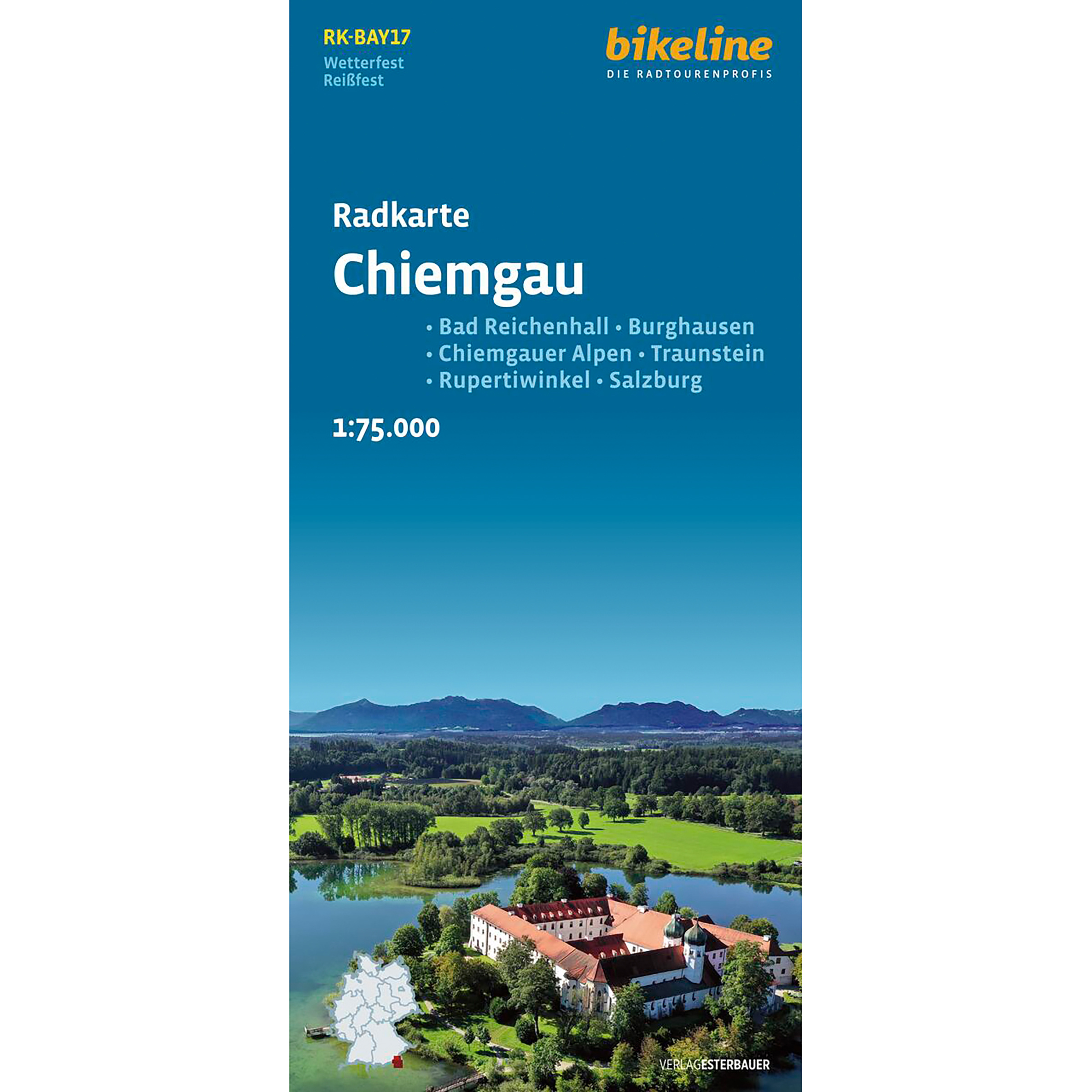 Esterbauer Chiemgau Radkarte bikeline RK-BAY17 Fahrradführer 4. Aufl. 2024 Bikepacking