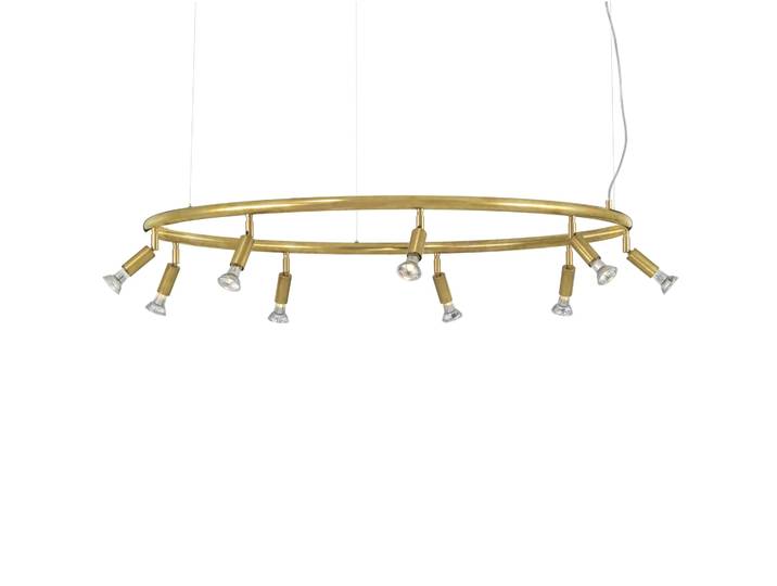 Örsjö Belysning Star 9 Leuchte rund Ø100 cm Messing