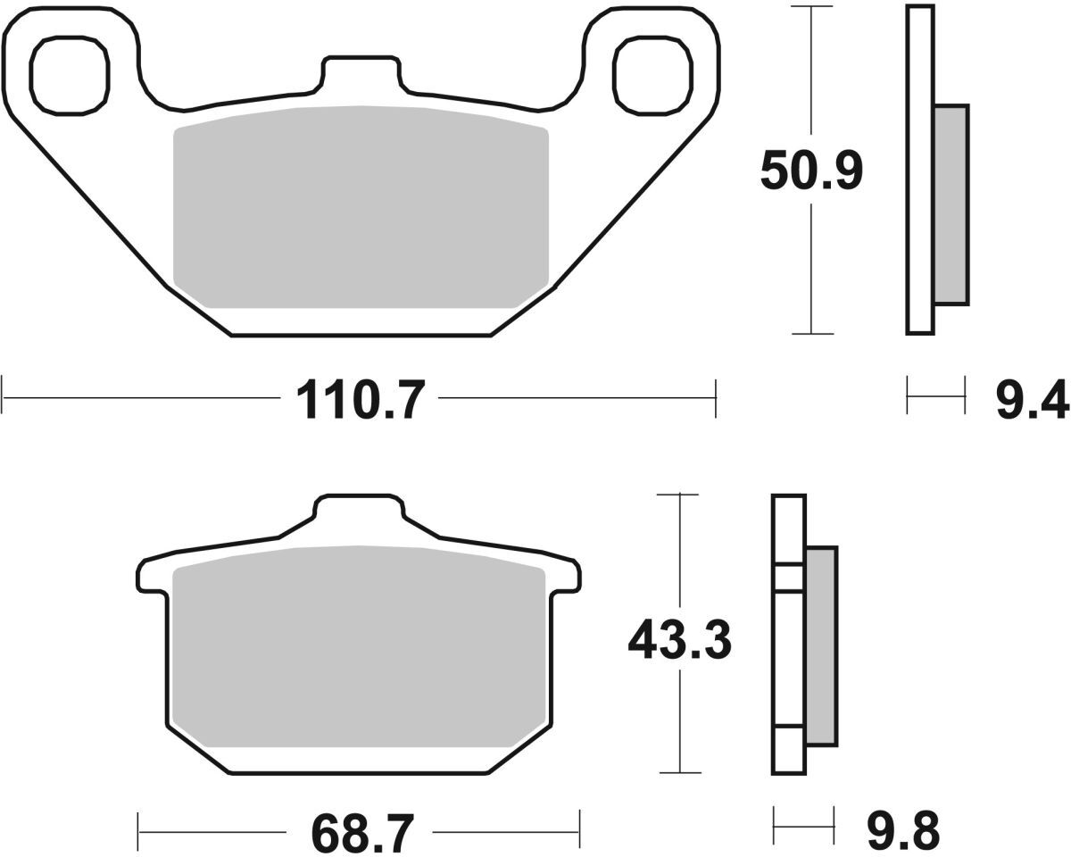 Brembo Set di pastiglie freno 07KA0808