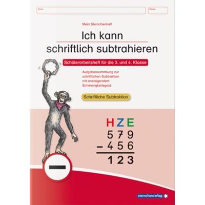Ich kann schriftlich subtrahieren, Taschenbuch von Sternchenverlag,Katrin Langhans, Sternchenverlag, 978-3-946904-38-0
