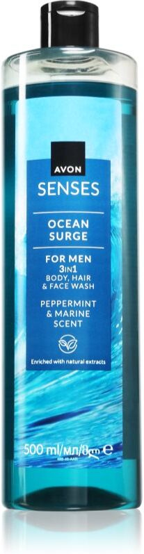 Avon Senses Ocean Surge shower gel M 3-in-1 500 ml