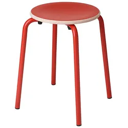 Hocker TabCollege rot-orange 35x46x35 cm