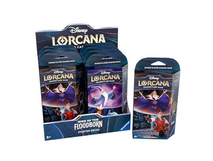 Disney Lorcana Trading Card Game: Aufstieg der Flutgestalten - Display mit 8 Starter Decks (Englisch)