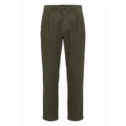 Feincord-Hose Chino Pleated 3 BOSS grün, 40