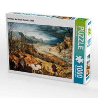 CALVENDO Puzzle Heimkehr der Herde (Herbst) - 1565 | 1000 Teile Lege-Größe 64x48cm Foto-Puzzle für glückliche Stunden