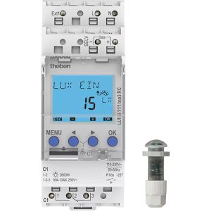 Theben Dämmerungsschalter LUNA 111 top3 EL, innen, externer Einbau-Lichtsensor