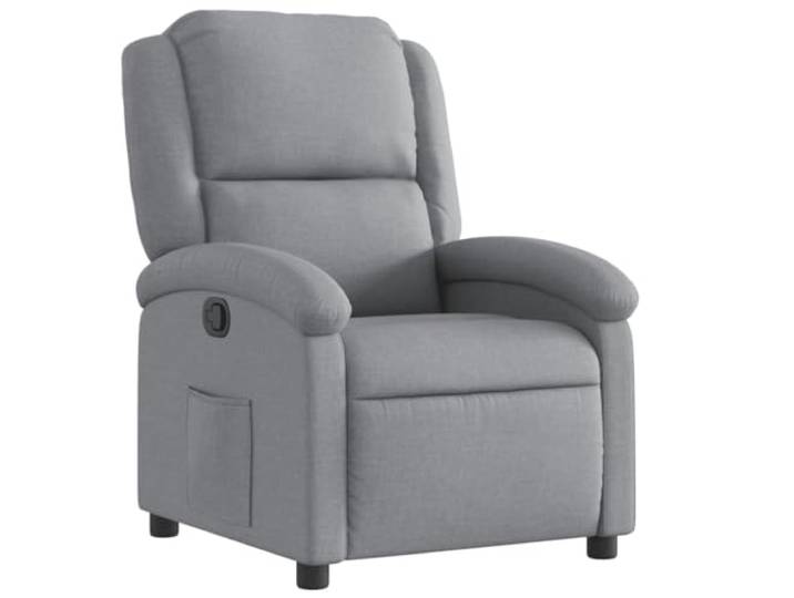 vidaXL Relaxsessel Hellgrau Stoff