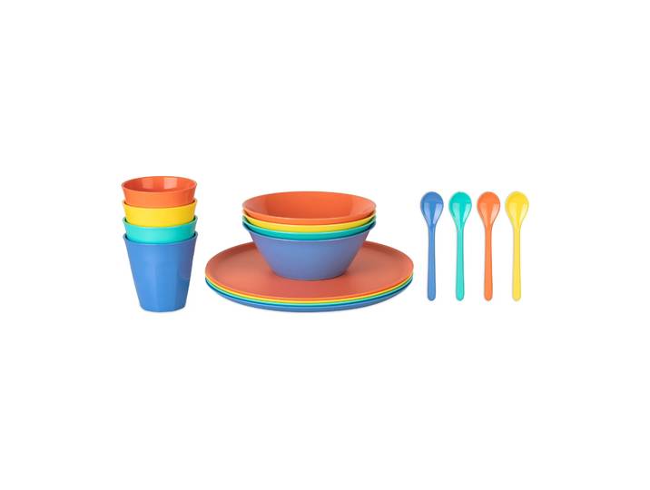 Koziol Set de vaisselle Nora Lollipop, 16 pièces Multi