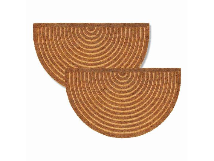 Astra Fussmatte FÜR Innen UND AUßEN Coco Shape 2ER Set, Hellbraun, 45x75 cm, Teppiche und Böden, Schmutzfangmatten, Fußmatten
