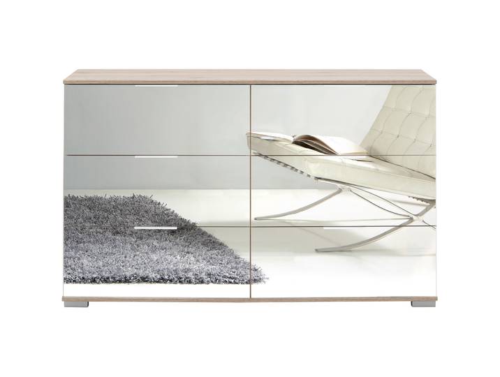 Kommode Peyton C Spiegelglas Holzwerkstoff B 130 H 83 cm - Kommode