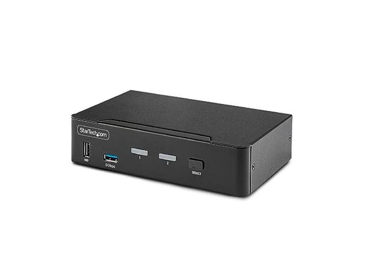 StarTech 2-Port DisplayPort KVM Switch, 8K 60Hz / 4K 144Hz, USB 3.0, DP 1.4