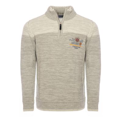 Strickpullover CARISMA "CARISMA Pullover", Herren, Gr. M, grau, Obermaterial: 100% Polyacryl PAN., uni, regular fit, Pullover Strickpullover, Premium Strickpullover