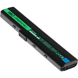 GreenCell Cell AS02 Notebook-Ersatzteil Akku (6 Zellen, 4400 mAh), Notebook Akku, Schwarz