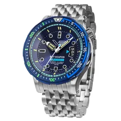 Vostok Europe NH35-511E768-B Herren-Automatikuhr Batiscafos Stahl/Blau