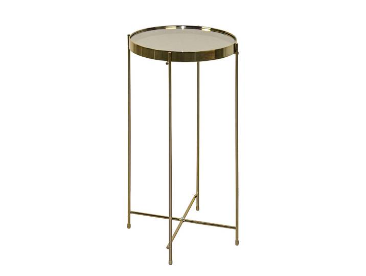 Beistelltisch Noxon Ø 33cm Gold/Gold