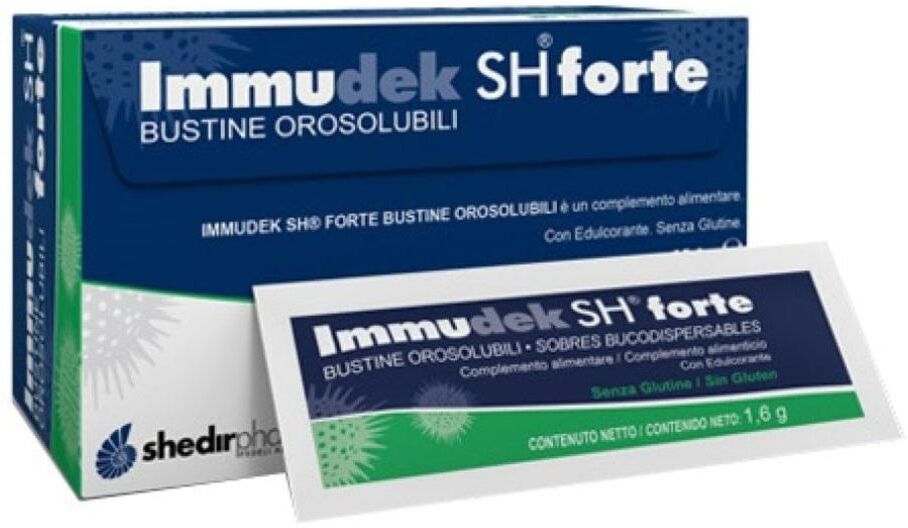 SHEDIR PHARMA Srl Unipersonale SHEDIR PHARMA  IMMUDEK SH FORTE 16 BUSTINE OROSOLUBILI