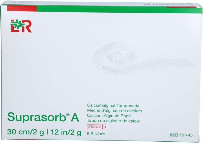 Kohlpharma GmbH SUPRASORB A Calciumalginat Tamp.30 cm 2 g 5 St.