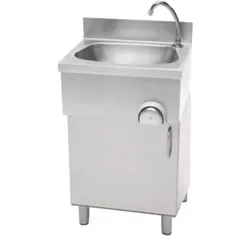 Combisteel Handwaschbecken Standmodell mit 1 Türe aus Edelstahl 500x400x850mm