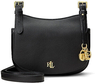 LAUREN RALPH LAUREN Ledertasche - Umhängetasche MARCY Medium schwarz EG
