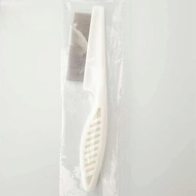 Uplifted Trends Pet Hair Shedding Comb Stainless Steel Flea Comb For Cat And Dog Grooming white s