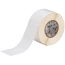 Brady, Etikettenrolle, THT-18-403-3, wasserlösliches Papier, Weiss, matt, 76.20 x 25.40 mm, wiederablösbar (3000 Eti (81.28 mm)