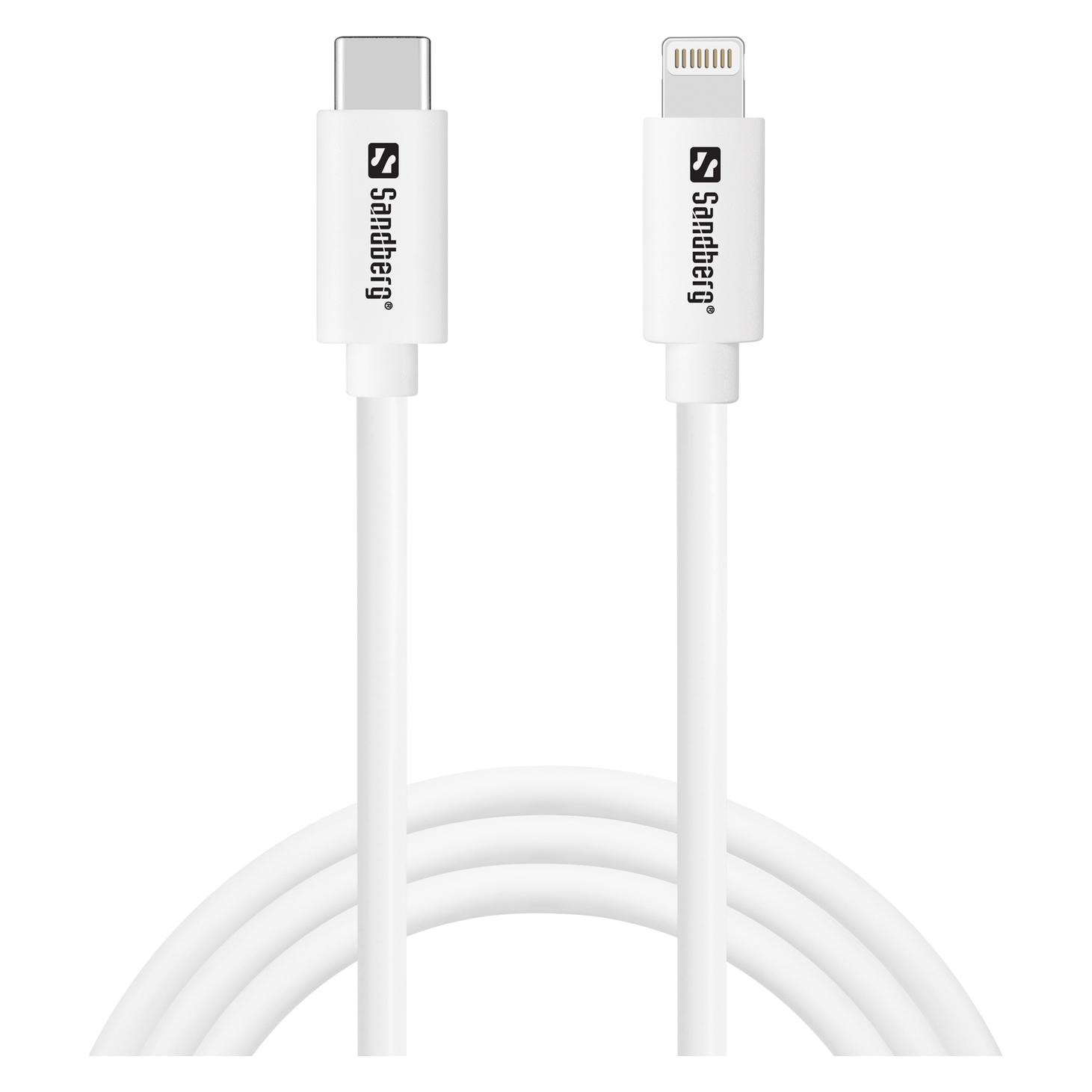 Sandberg USB-C PD to Lightning MFI, 1M (1 m, USB 3.2 Gen 1) (136-58)