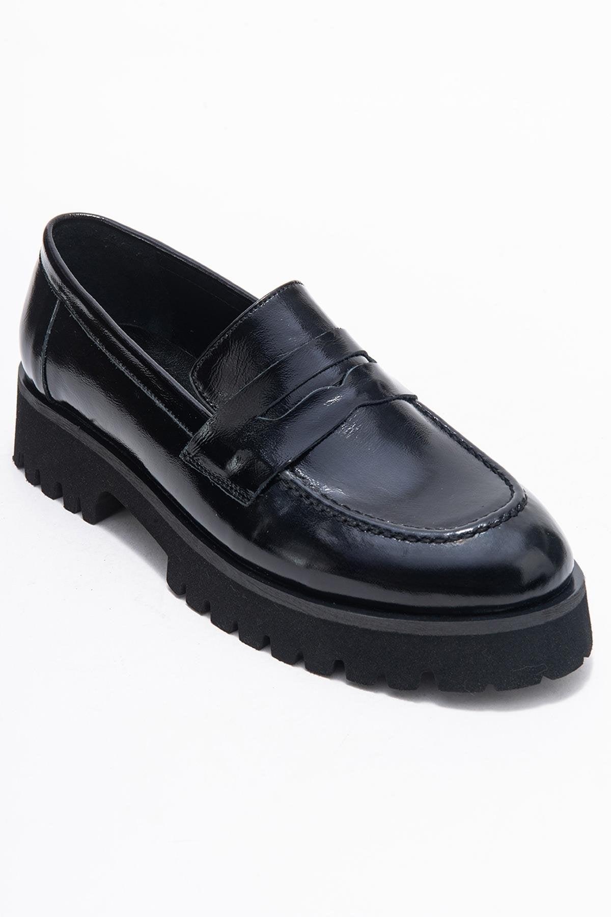 Forever & Always Vionel Lederloafer für Damen - Schwarz