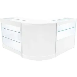 Hera LED Verkaufstheken-Set CM60 + K900 + C900 - Weiß