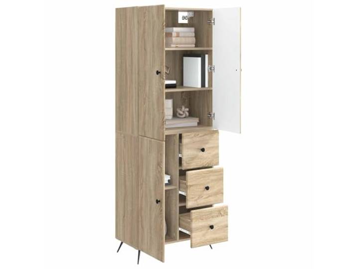 KTHLBRH 2-teiliges Schrank-Set Eiche Sonoma aus technischem Holz Für Garten und Innenbereich, vielseitig, verschiedene Stile, helle Umgebung