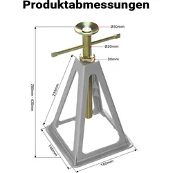 Wiltec, Garagenausstattung, Alu Stützböcke