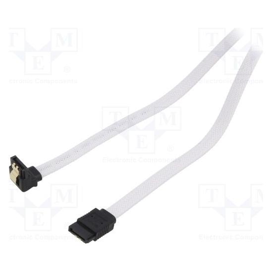 Savio SATA - SATA, 0.5m, Biały (GAK-07) (50 cm, SATA, SATA III) (GAK-07)