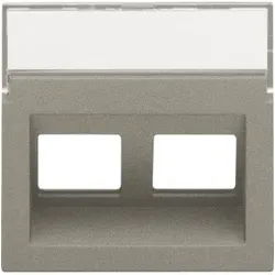 Niko Züblin 123-65400 Abdeckung Daten 2x RJ schräger Ausgang, bronze coated 12365400