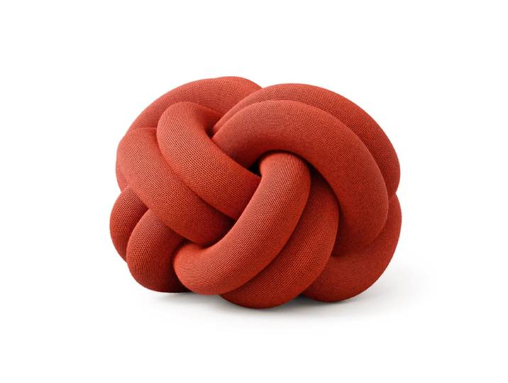 Design House Stockholm - Knot Kissen, orangerot