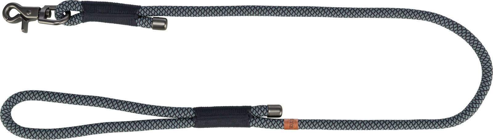 TRIXIE Soft Rope Leine, 1,00 m / Ø 10 mm, schwarz/grau