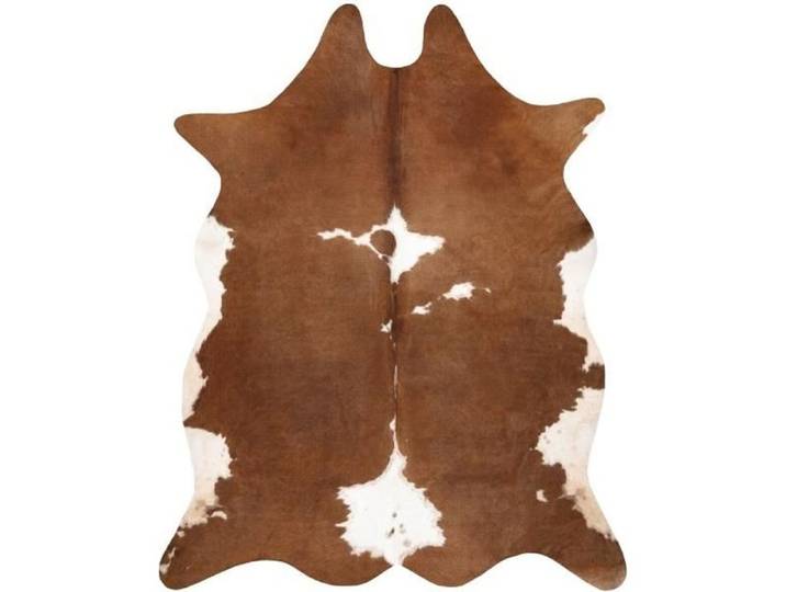 Tapis Imitation Peau de vache Vache G5070-2 marron cuir - 100x150 cm
