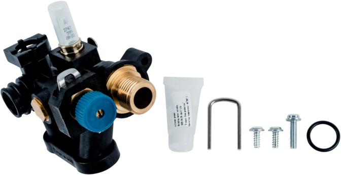 Wolf Hydraulik Warmwasser Block 2074617 ohne Disconnecteur
