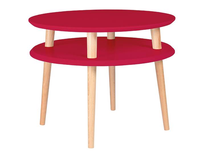Table basse 57 x 45cm Rouge/Rouge